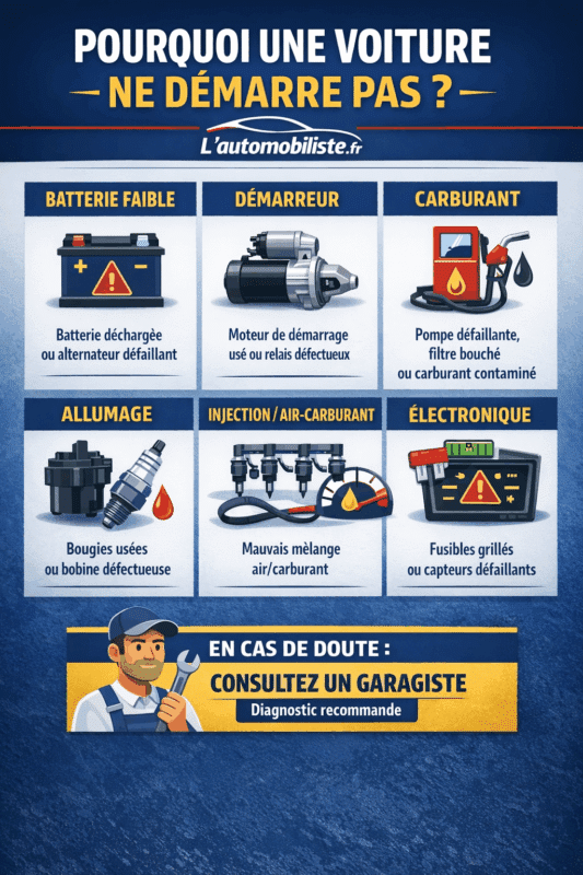 Pourquoi Voiture Ne Demarre Pas